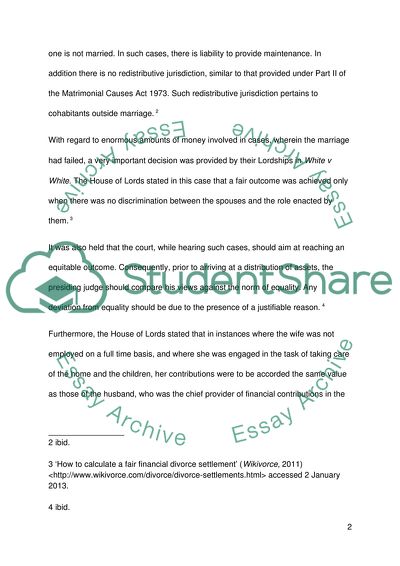 Fairness in Family Financial Arrangements