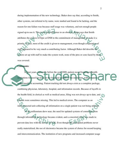 Management in Electronic Patient Record System