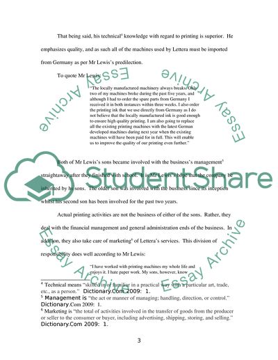 Bank Lending - Lettera Pty Ltd