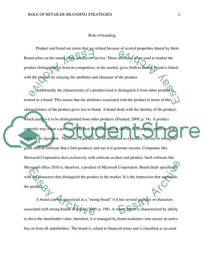 The role of retailer branding strategies in Singapore