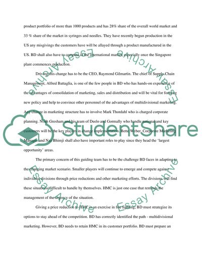 Becton Dickinsonproposal