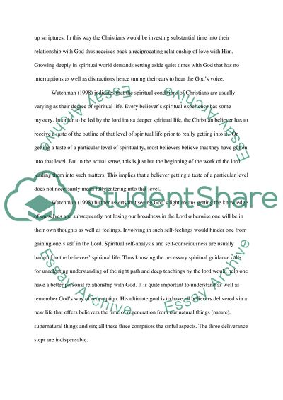 Watchman. A spiritual discipline that guides christians lives