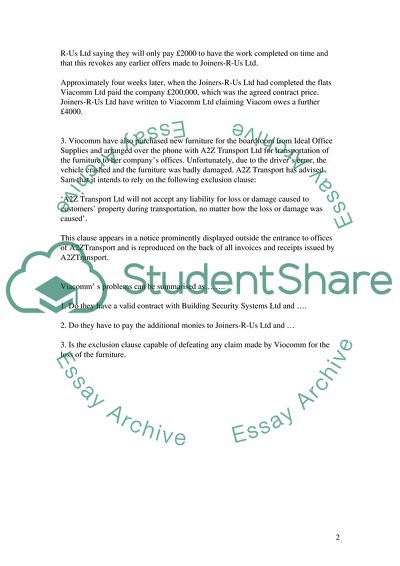 Common Law Cases Analysis