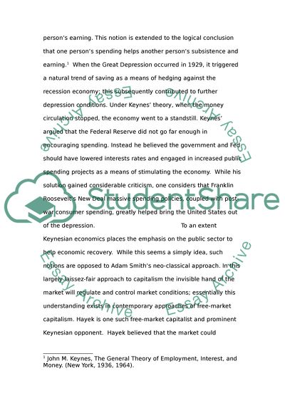 The Attempt of John Maynard Keynes General Theory