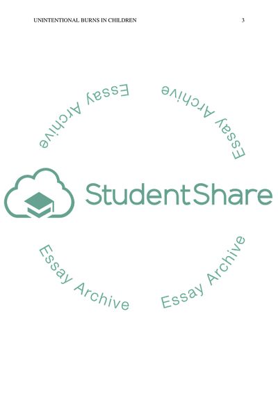 Unintentional Burns in Children