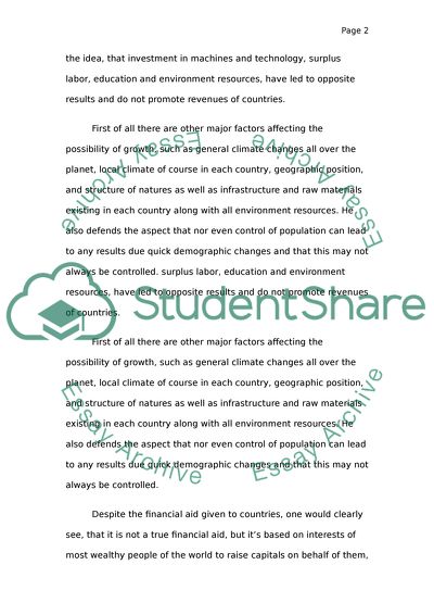 Elusive Quest for Growth