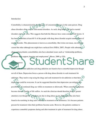 Comorbidity: Substance Use Disorders and Mental Illness