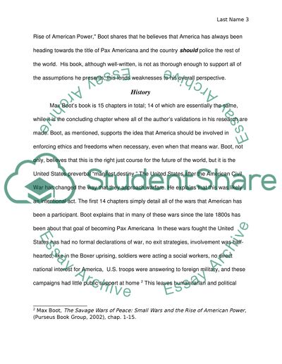 The Savage Wars of Peace