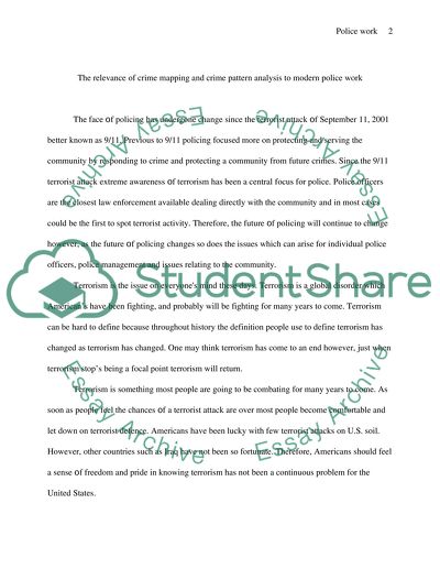 The Relevance of Crime Mapping and Crime Pattern