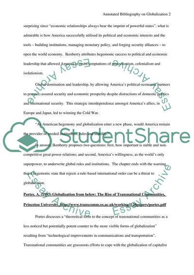 Globalization and Its Effect