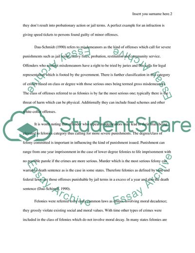 Felony Defense in the United States of America