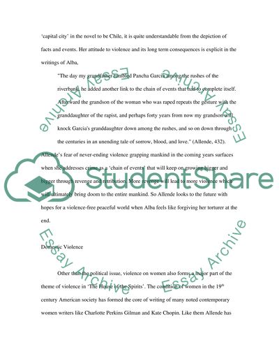 Theme of Violence in The House of the Spirits