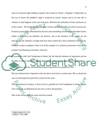 A Breach of the Purchaser and the Tenant