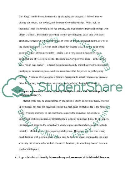 Personality, Intelligence and Psychometrics