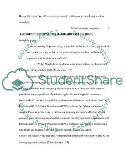 Aircraft Emergency Response