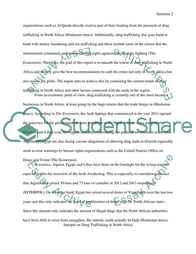 Policy Report: Drug Trafficking in North Africa