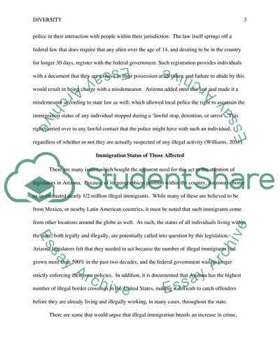 Diversity in Criminal Justice: A Reflection on Arizona Senate Bill 1070