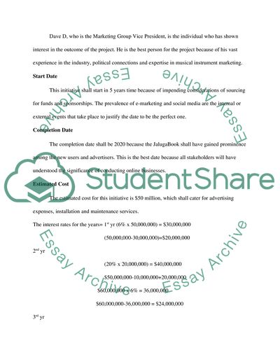 Planning Phase of the Jalupa Company