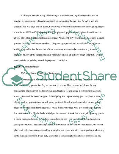 Practicum Evaluation Summary