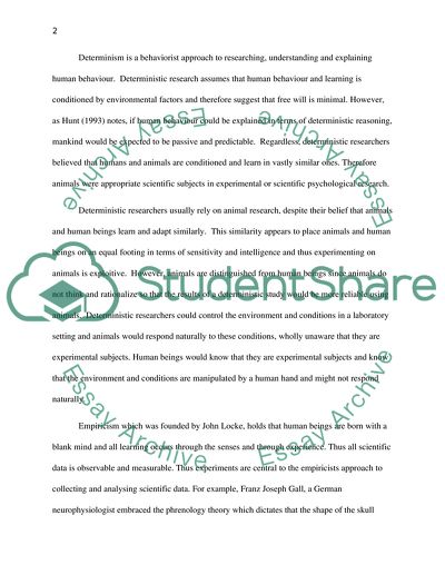 Animals in Psychology - Major Scientific Concepts