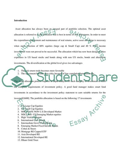 Investment: Equities, Fixed Income, Commodities