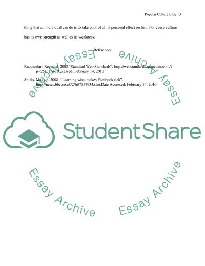 Popular Culture Blog