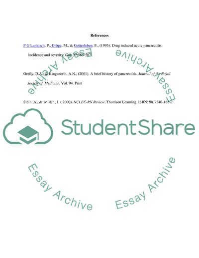 Pancreatitis Is the Inflammation of the Pancreas