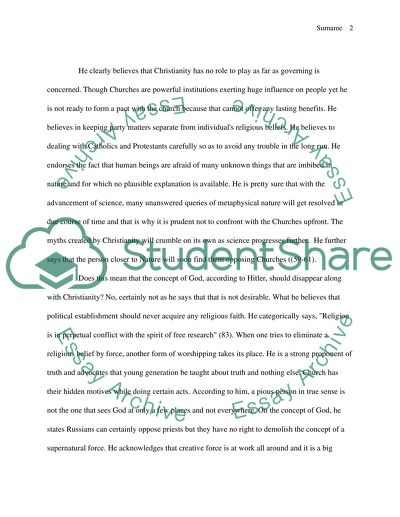 The Table Talk of Hitler