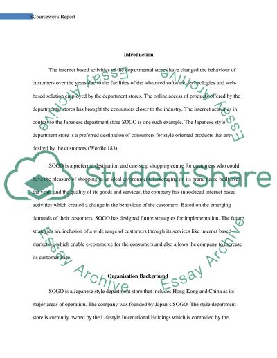 Evaluation of Internet Activities - SOGO