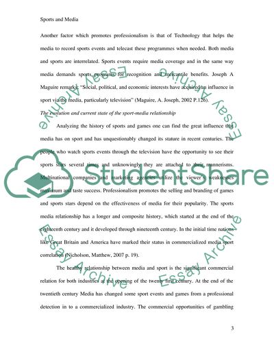 How Sport Has Become Over-dependent on the Media