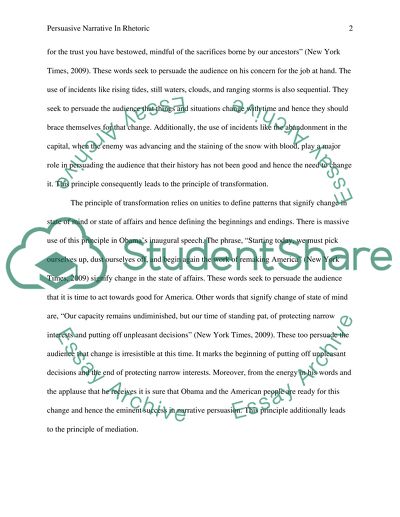 Persuasive Narrative in Rhetoric