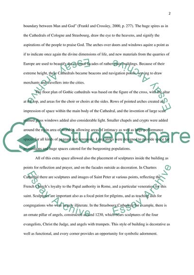 Gothic Cathedral in 12th-15th Centuries in Western Europe