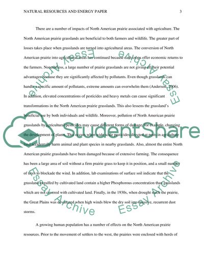 Natural Resources and Energy Paper