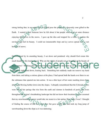 Snowboarding down a ski slope in Colorado