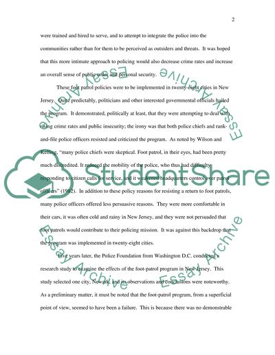 Wilson and Kelling:A Broader Notion of Public Order