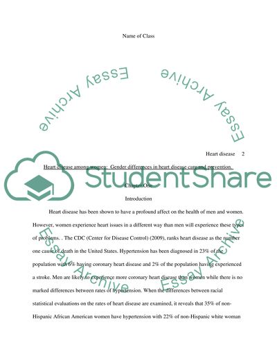 Heart Disease among Women: Gender Differences in Heart Disease Care and Prevention