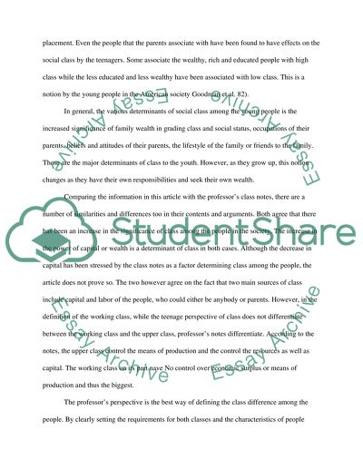 Conceptualizing and classifying class