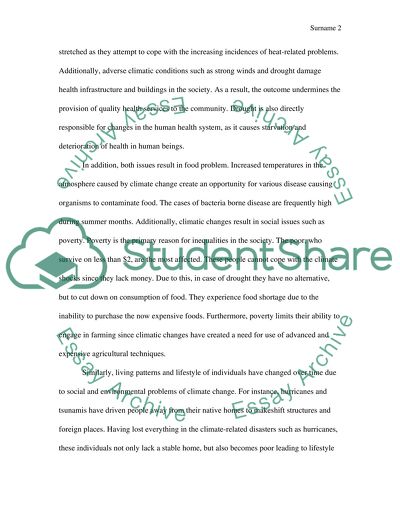 Two problems related to Climate Change