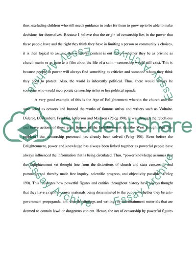 Considering Censorship