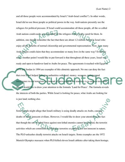 Debate on Israel Palestine Conflict