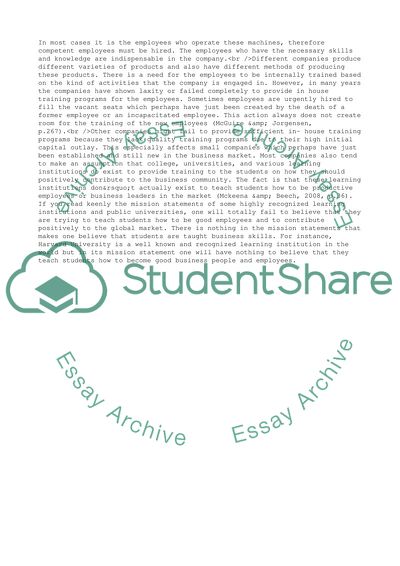 Companies Based Education, Training and Developments