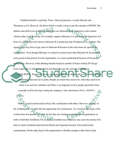 Results Only Work Environment