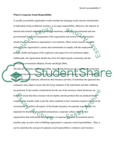 Social Accountability