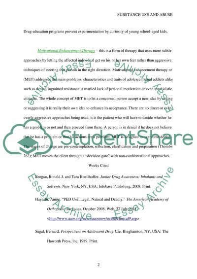 Substance Use and Abuse