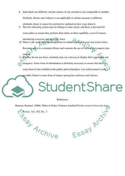 The Use or Threat of Violence