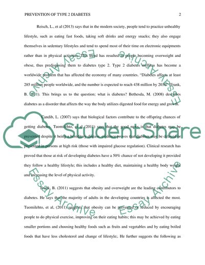 Diabetes type 2 treatment and prevention