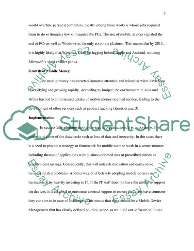 Major Information Technology Trends