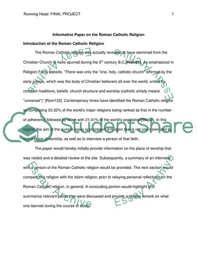 Roman Catholic Religion