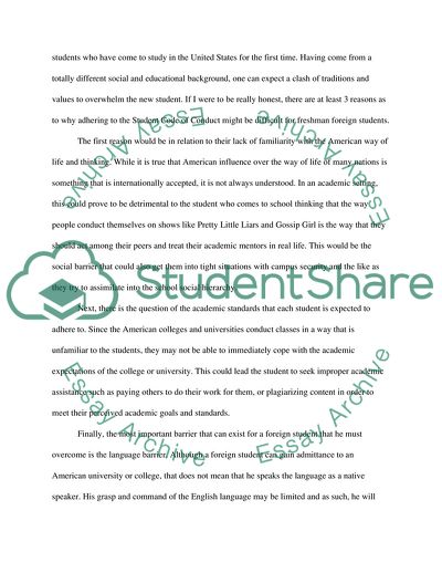 Conduct Becoming of a Lansing Student