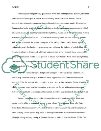 Ethical Standards of Leadership